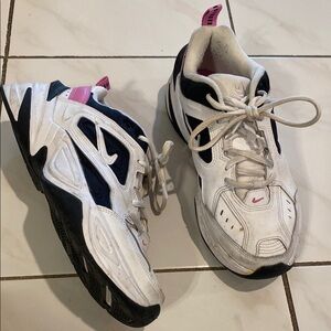 Nike Women's White and Pink Sneakers